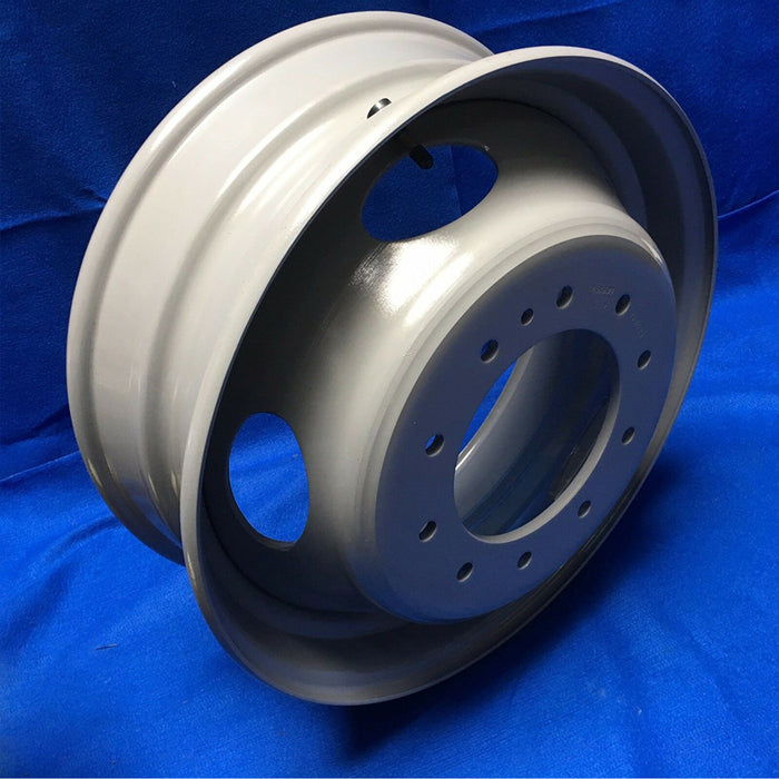 Brand New Single 19.5" 19.5x6 10 Lug Steel Wheel for Dodge RAM 4500 5500 2008-2025 Super Duty Dually Gray OEM Quality Replacement Rim