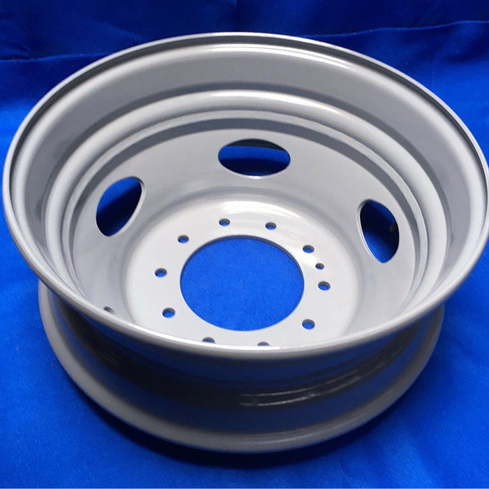 Brand New Single 19.5" 19.5x6 10 Lug Steel Wheel for Dodge RAM 4500 5500 2008-2025 Super Duty Dually Gray OEM Quality Replacement Rim