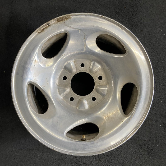 16" FORD F150 PICKUP 00 14mm lug 16mm hole 16x7 aluminum 5 swirl spokes Original OEM Wheel Rim