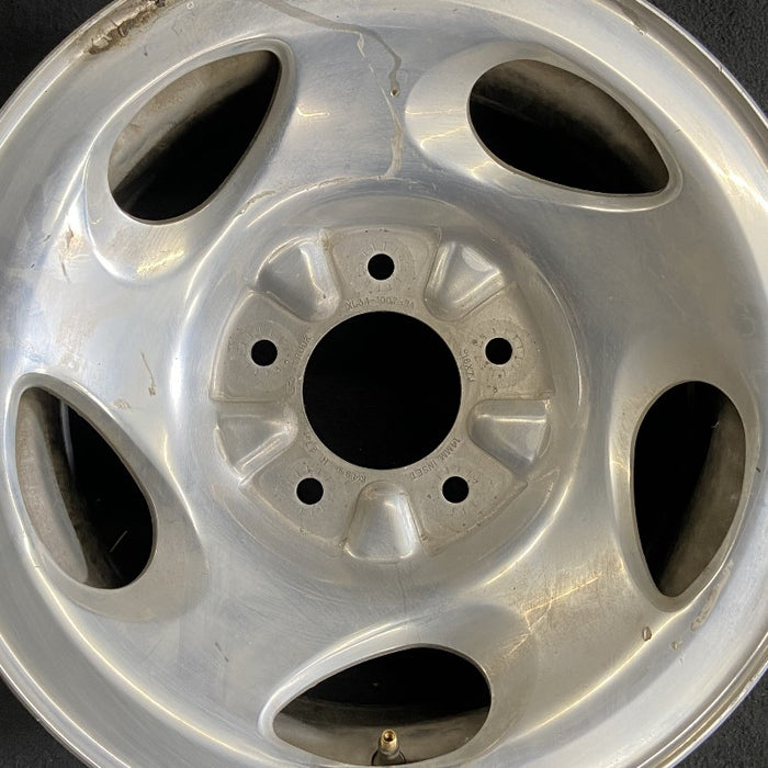 16" FORD F150 PICKUP 00 14mm lug 16mm hole 16x7 aluminum 5 swirl spokes Original OEM Wheel Rim