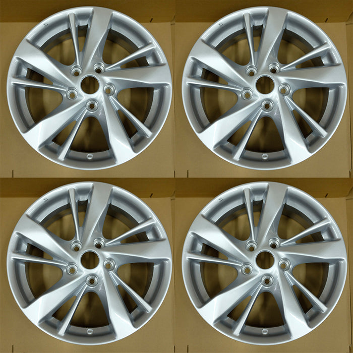 17" Set of 4 17X7.5 Silver Alloy Wheels For Nissan Altima 2013-2016 OEM Quality Replacement Rim