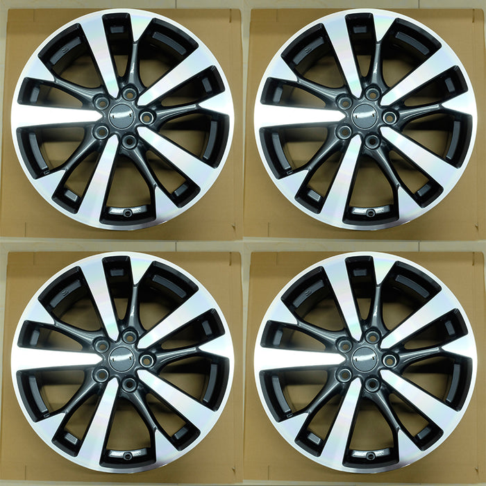 For Nissan Altima OEM Design Wheel 18" 18X7.5 2016 2017 Machined Grey Set of 4 Replacement Rim