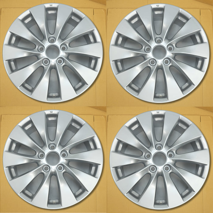 For Honda Accord OEM Design Wheel 17" 17x7.5 2013-2015 Silver Set of 4 Replacement Rim 42700T2AA92 42700T2AA91 T2A17075B