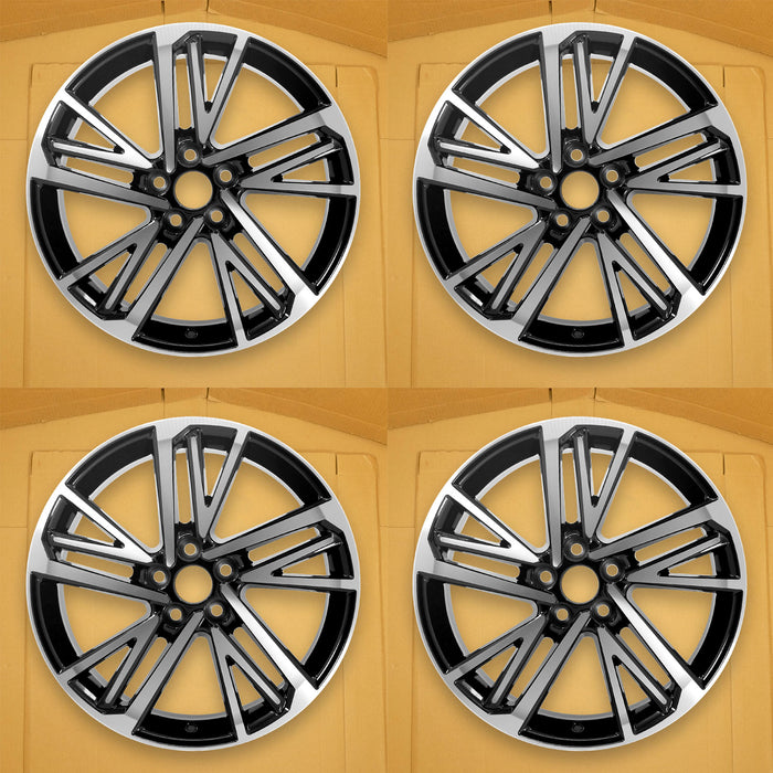 For Toyota Camry OEM Design Wheel 19" 19x8 2025 Machined Black Set of 4 Replacement Rim