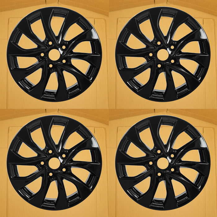 For Nissan Sentra OEM Design Wheel 16" 2016-2019 16X6.5 GLOSS BLACK Set of 4 Replacement Rim