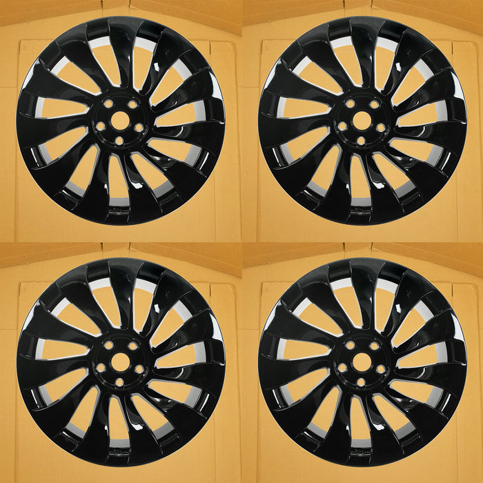 For Tesla Model 3 OEM Design Wheel 20" 20X9 2021-2023  GLOSS BLACK Set of 4 Replacement Rim