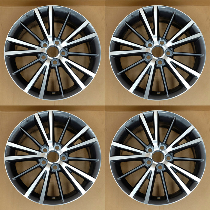 For Toyota Corolla OEM Design Wheel 16" 16X6.5 2016-2019 Machined GREY Set of 4 Replacement Rim