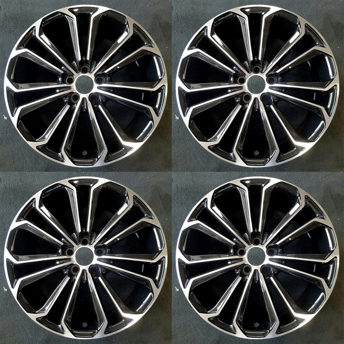 Set of 4 Brand New 17" 17X7 Alloy Wheels For 2014 2015 2016 Toyota Corolla Machined Black OEM Quality Replacement Rim