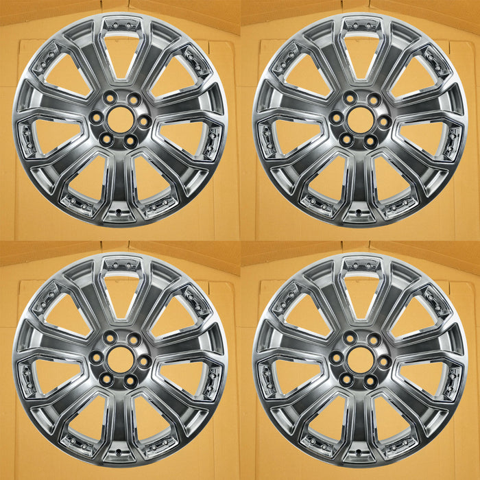 22" 22x9 Set of 4 Brand New Alloy Wheel for 2014-2020 Cadillac Escalade Chevy Silverado Suburban Tahoe GMC Yukon Sierra 1500 OEM Quality Replacement Rim