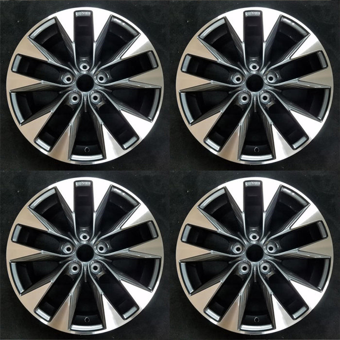 For Nissan Sentra OEM Design Wheel 17" 17x6.5 2016-2019 Machined Grey SET OF 4 Replacement Rim