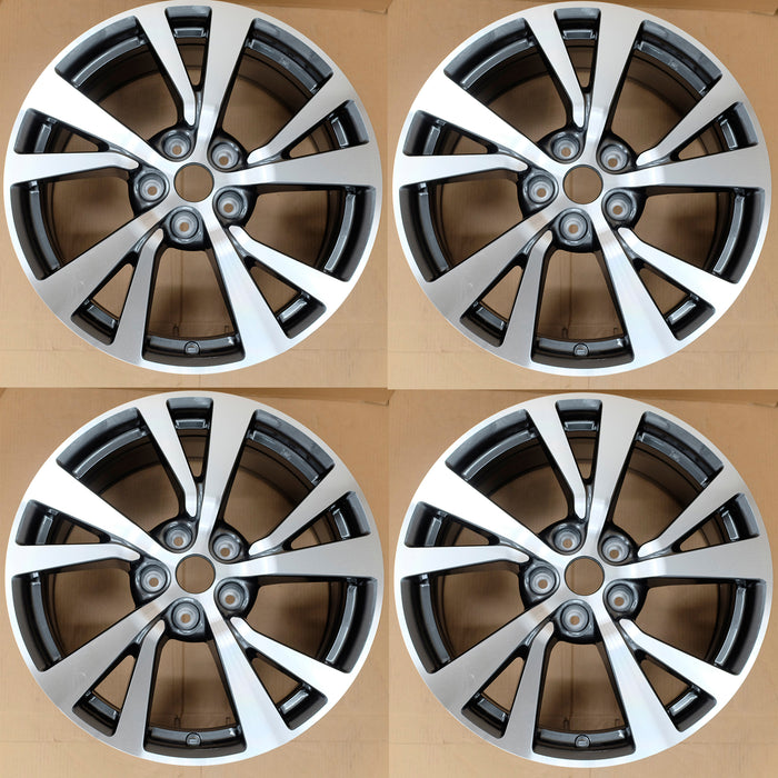 18” SET OF 4 18x8.5 MACHINED GREY Wheel for NISSAN MAXIMA 2016-2018 OEM Design Replacement Rim