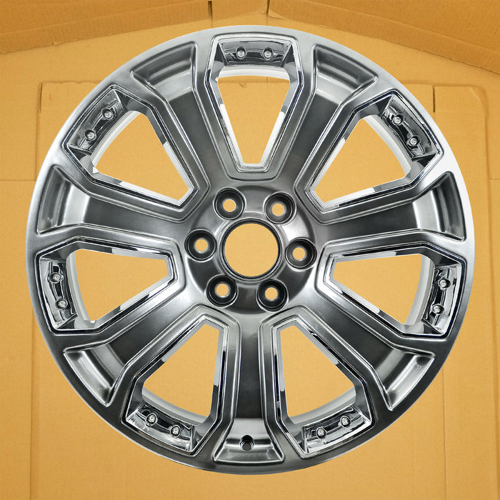 22" 22x9 Set of 4 Brand New Alloy Wheel for 2014-2020 Cadillac Escalade Chevy Silverado Suburban Tahoe GMC Yukon Sierra 1500 OEM Quality Replacement Rim