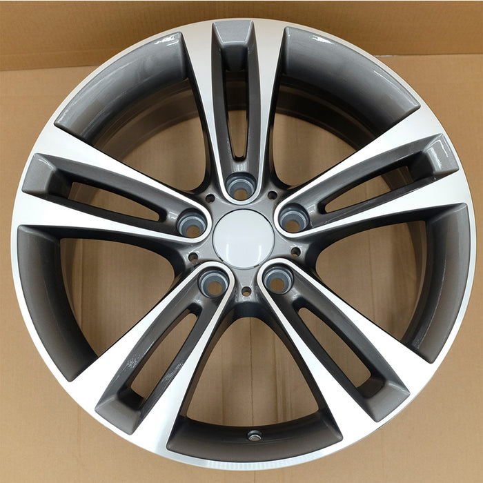 For BMW 3 Series 4 Series OEM Design Wheel 18" 18x8 Machined Grey 2012-2020 Set of 4 Replacement Rim