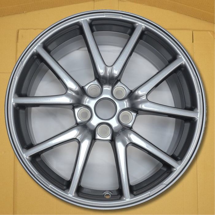 For Tesla Model 3 OEM Design Wheel 18 2017 2023 18x8.5 Charcoal Single Replacement Rim 1044221