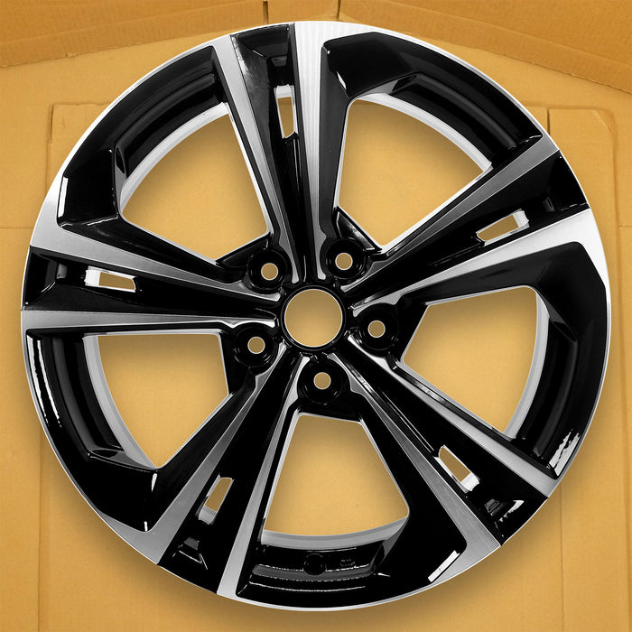 For Nissan Sentra OEM Design Wheel 18" 18x7.5 2020-2023 Machined Black Set of 4 Replacement Rim