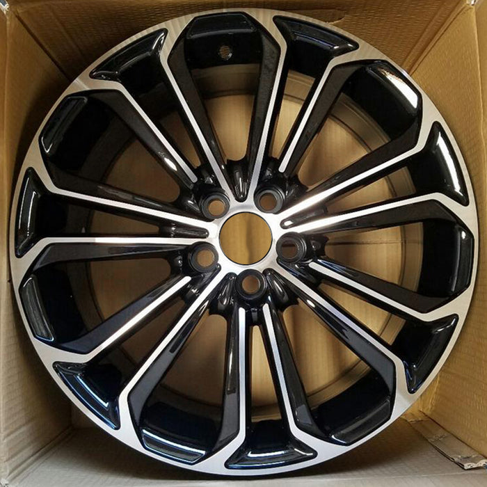 Brand New Single 17" 17X7 Alloy Wheel For 2014 2015 2016 Toyota Corolla Machined Black OEM Quality Replacement Rim