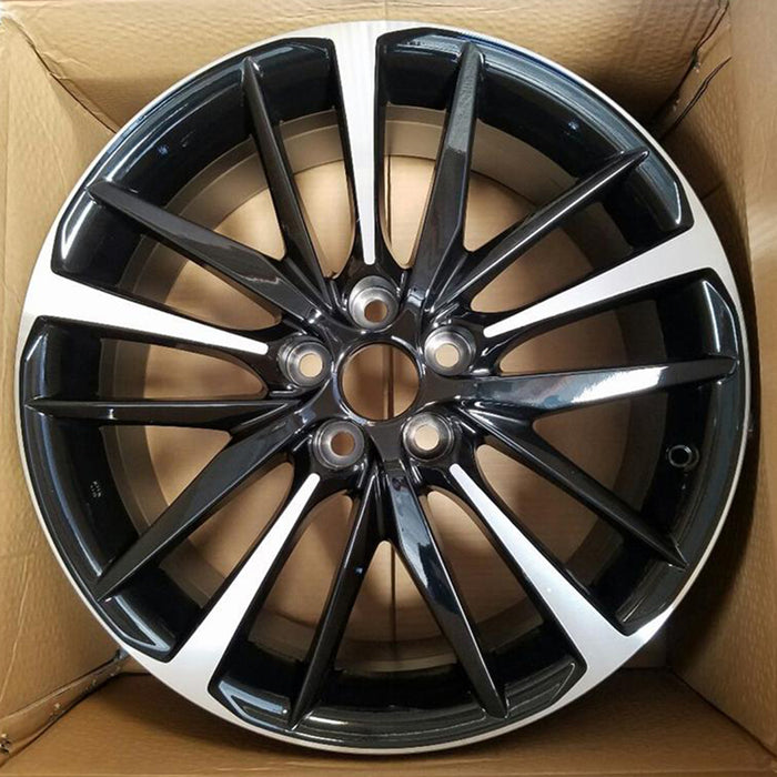 19" 19x8 SET OF 4 Alloy Wheels For TOYOTA CAMRY 2018-2021 Machined Black OEM Quality Replacement Rim