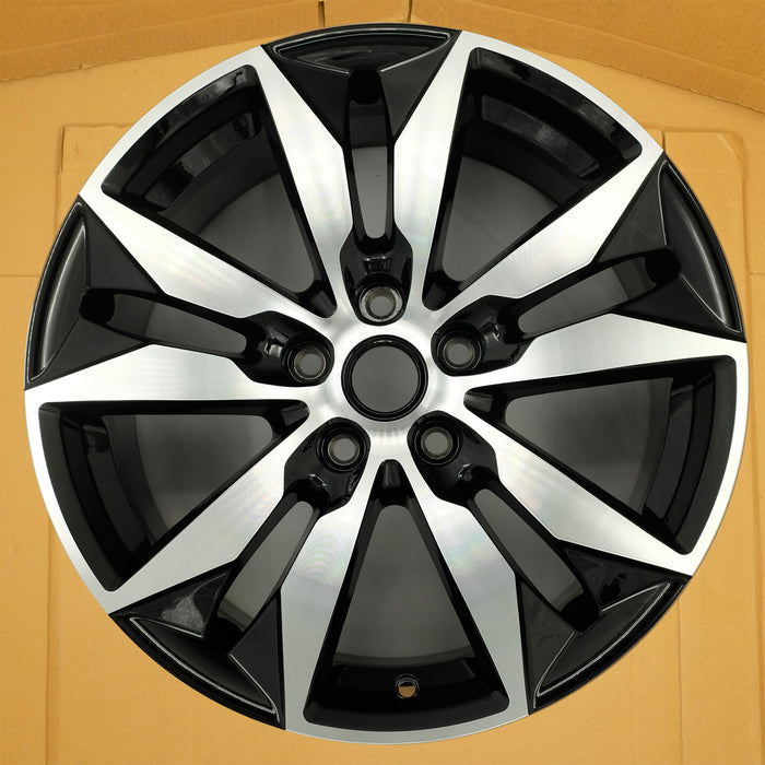 For Chevrolet Malibu OEM Design Wheel 18" 18x8.5 2016-2024 Machined Black Single Replacement Rim