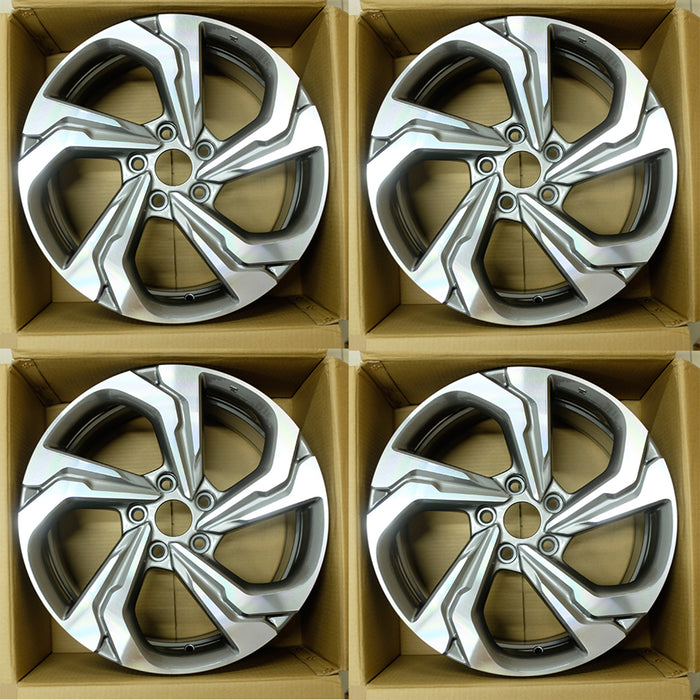 For Honda Accord OEM Design Wheel 17" 17x7.5 2018-2021 Machined Grey Set of 4 Replacement Rim