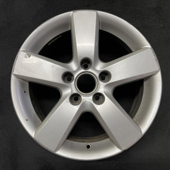 16" JETTA 08-09 VIN K 8th digit 5x112mm 16x6.5 alloy 5 spoke Original OEM Wheel Rim