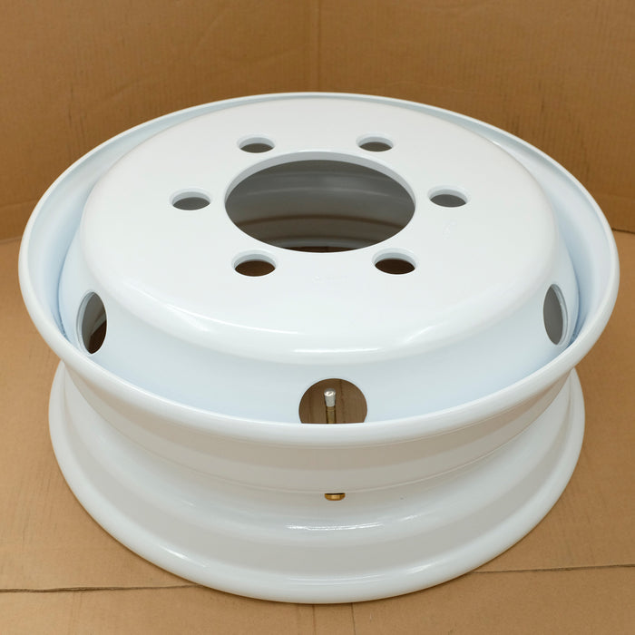 For ISUZU NPR NPR-HD NQR NRR OEM Design Wheel 1995-2025 19.5" 19.5x6 White Steel Set of 6 Replacement Rim 8980939730