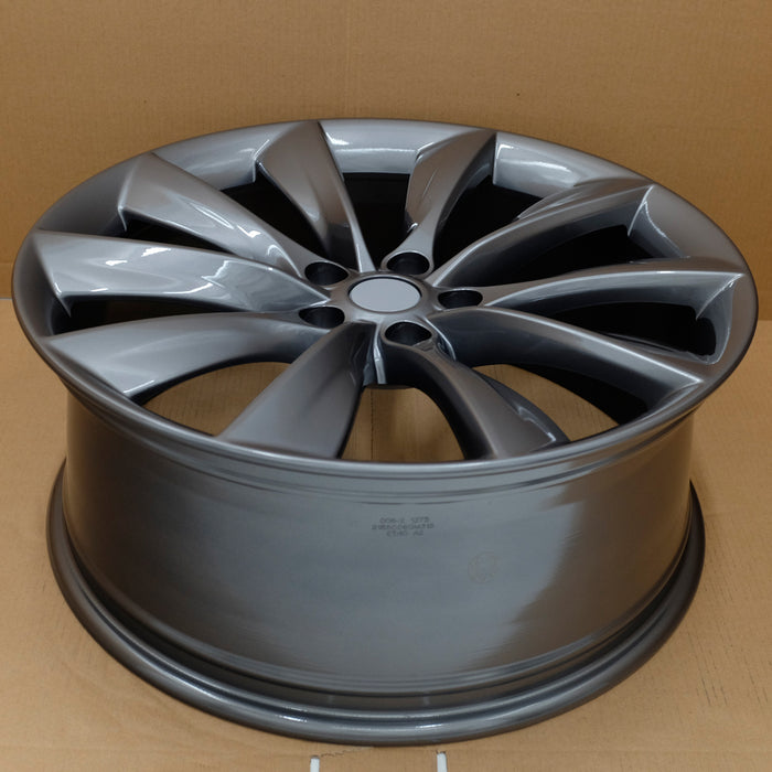 For Front Tesla Model S OEM Design Wheel 21" 21x8.5 2012-2017 Charcoal Set of 4 Replacement Rim