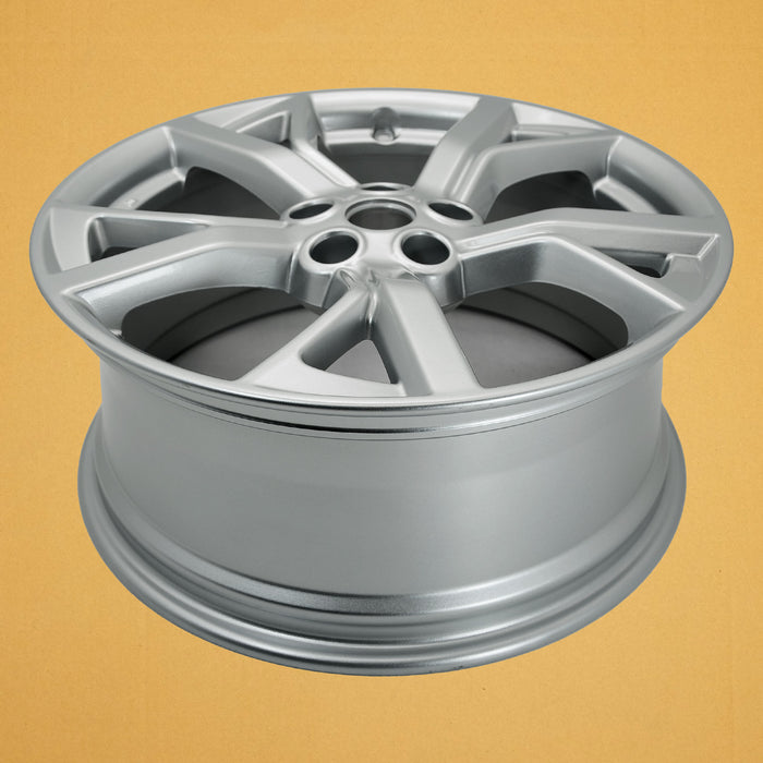 New Single 19" 19x8 Hyper Silver Alloy Wheel For 2012 2013 2014 Nissan Maxima OEM Design Replacement Rim