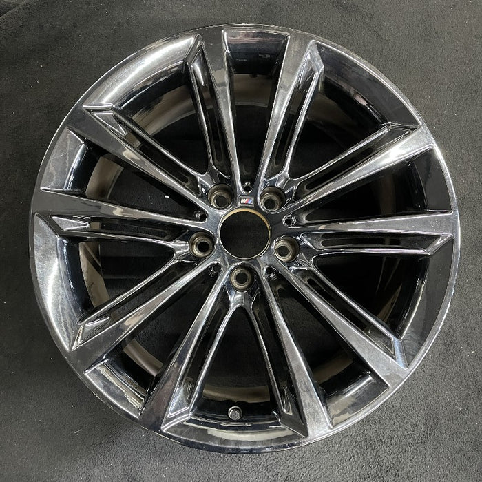 20" BMW 528i 11-16 20x9 alloy rear 10 spoke split spoke liquid black Original OEM Wheel Rim