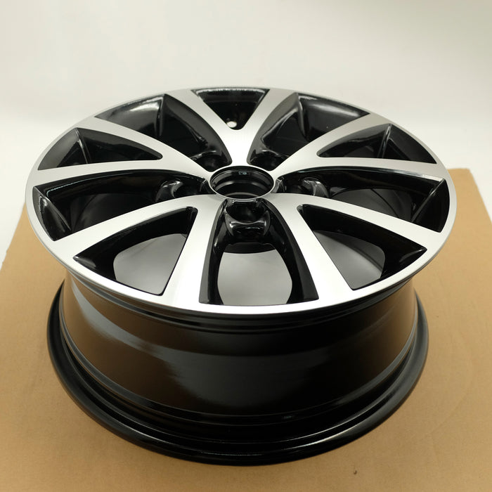 For Volkswagen Jetta OEM Design Wheel 16" 16x6.5 2015-2018 Machined Black Single Replacement Rim