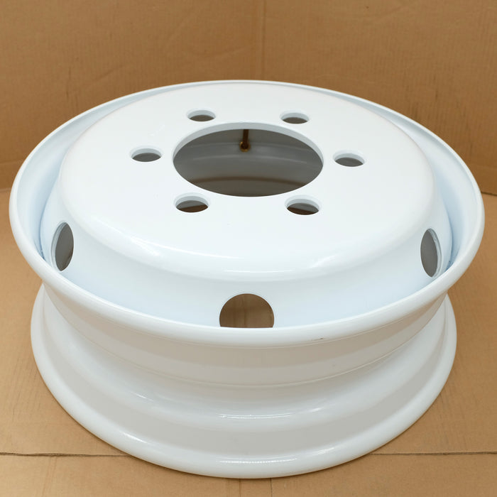 19.5" Set of 4 19.5x6 White Steel Wheels For ISUZU NPR NPR-HD NQR NRR 1995-2025 OEM Design Replacement Rim 8980939730