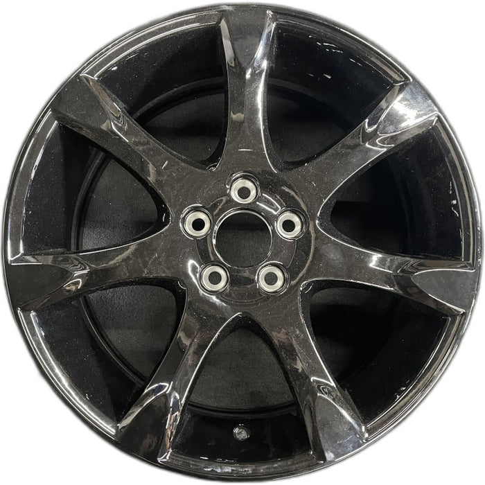 18" VOLVO 70 SERIES 10 18x8 alloy SW 7 spoke creased w/diamd cut light gray Original OEM Wheel Rim