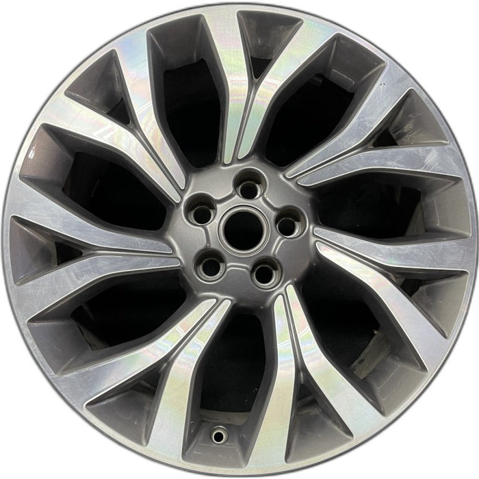 21" RANGE ROVER 18 21x9.5 alloy 7 Y spoke slanted machined face gray accents Original OEM Wheel Rim