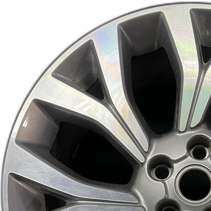 21" RANGE ROVER 18 21x9.5 alloy 7 Y spoke slanted machined face gray accents Original OEM Wheel Rim