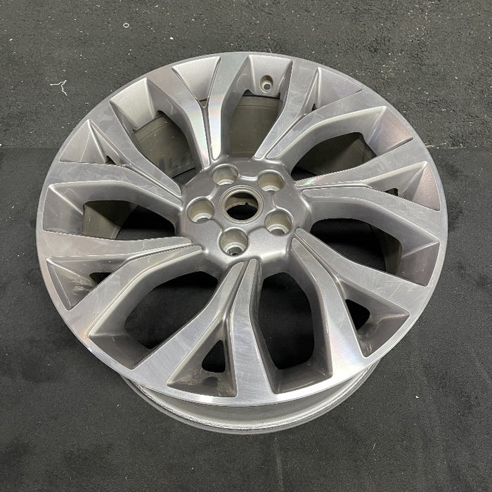 21" RANGE ROVER 18 21x9.5 alloy 7 Y spoke slanted machined face gray accents Original OEM Wheel Rim