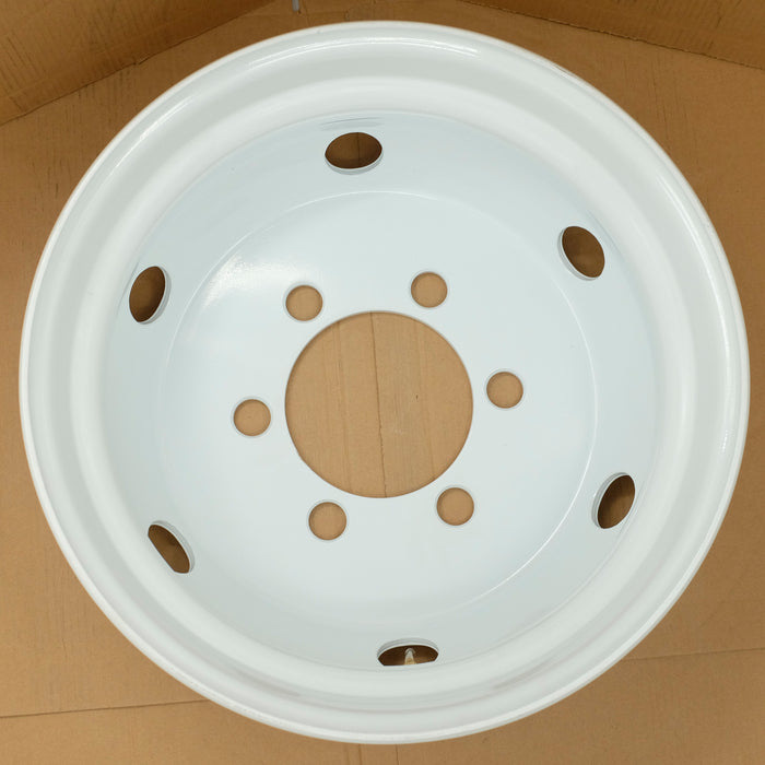 19.5" Set of 4 19.5x6 White Steel Wheels For ISUZU NPR NPR-HD NQR NRR 1995-2025 OEM Design Replacement Rim 8980939730