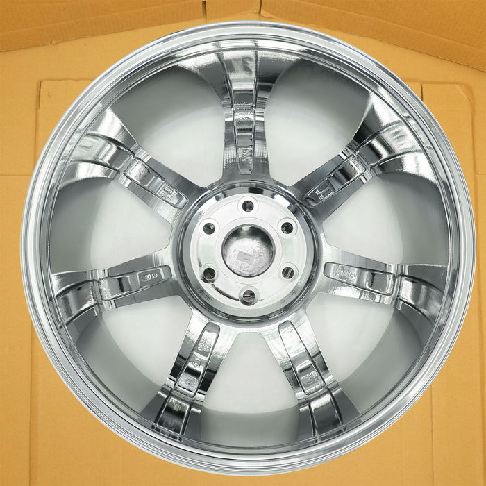 22" Set of 4 Brand New 22x9 Chrome Alloy Wheels for 2007-2014 Cadillac Escalade ESV EXT OEM Quality Replacement Rim