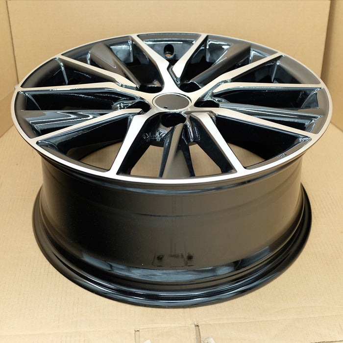 18" NEW Single 18x8 Machined Black Wheel For 2021 2022 TOYOTA CAMRY OEM Quality Replacement Rim