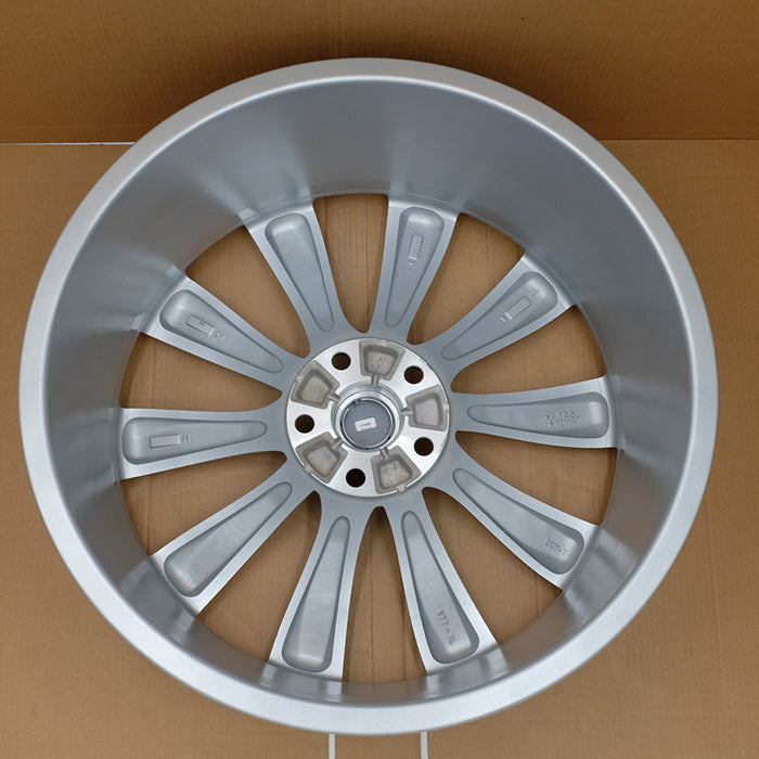 21" Single 21x8.5 Silver Alloy Front Wheel For Tesla Model S 2012-2017 OEM Quality Replacement Rim 98727 6005868