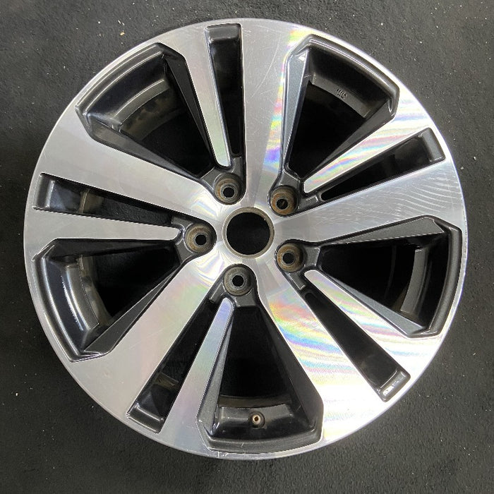 18" LEGACY 18 18x7 alloy Wag 5 spoke Limited machined center cap dark gray inlay Original OEM Wheel Rim