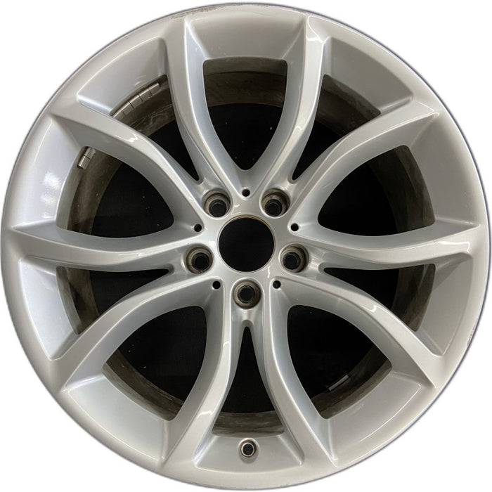 19" BMW X6 15-17 19x9 alloy 5 spoke V spoke w/o dimples between lugs; 18mm offset Original OEM Wheel Rim