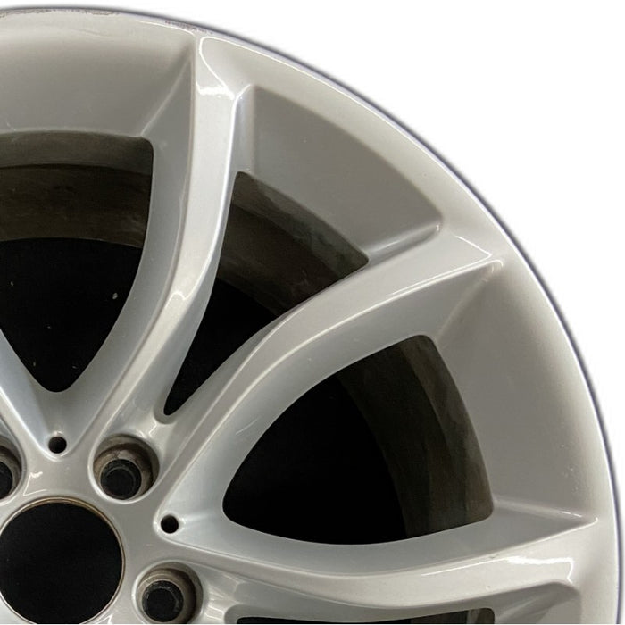 19" BMW X6 15-17 19x9 alloy 5 spoke V spoke w/o dimples between lugs; 18mm offset Original OEM Wheel Rim