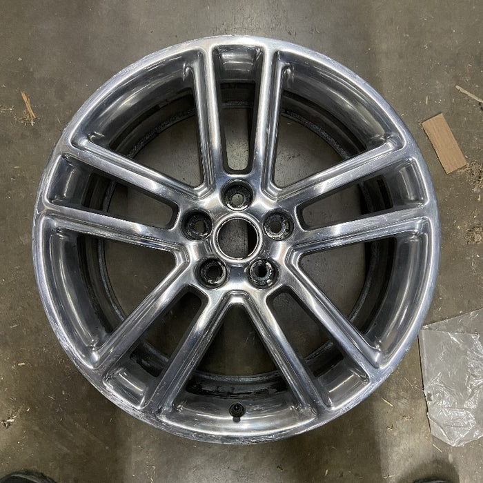 19" MUSTANG 16 19x8.5 aluminum 10 spoke straight spoke polished 5 split spokes Original OEM Wheel Rim