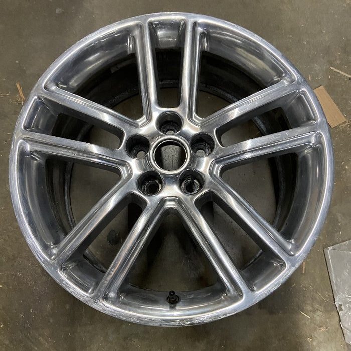 19" MUSTANG 16 19x8.5 aluminum 10 spoke straight spoke polished 5 split spokes Original OEM Wheel Rim