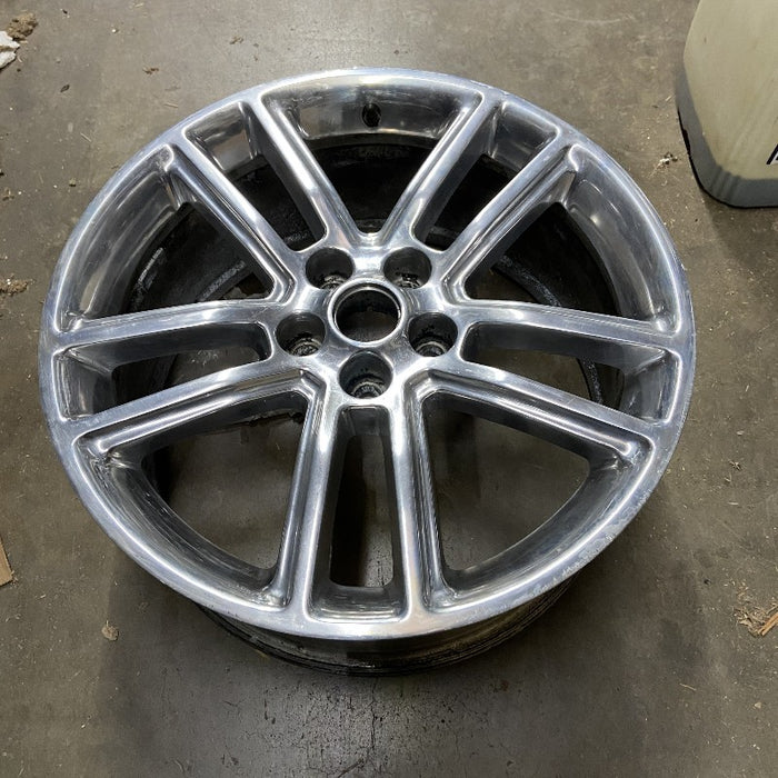 19" MUSTANG 16 19x8.5 aluminum 10 spoke straight spoke polished 5 split spokes Original OEM Wheel Rim