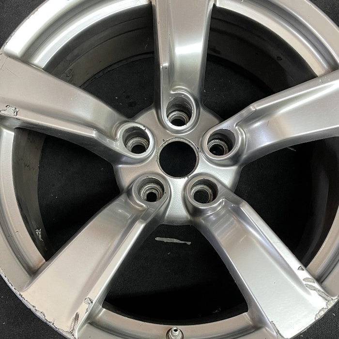 18" 370Z 09 Cpe 18x9 alloy rear 5 spoke Original OEM Wheel Rim