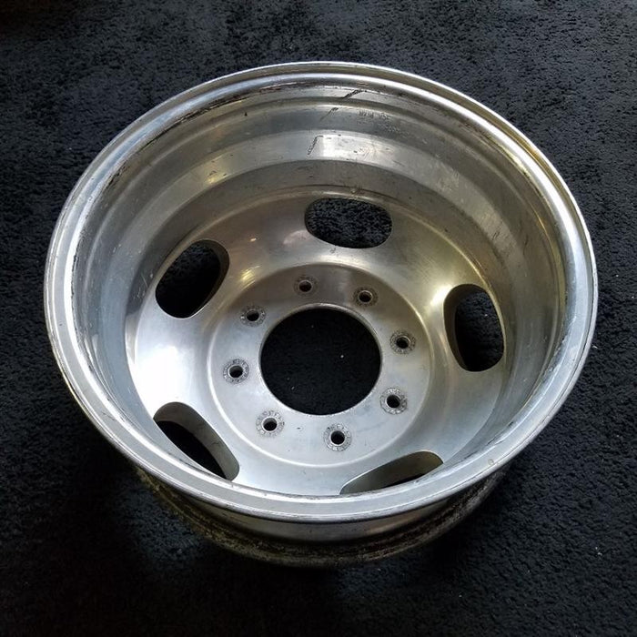 17" FORD F350SD PICKUP 05-16 17x6.5 DRW 5 oval openings forged polished aluminum rear outer Original OEM Wheel Rim