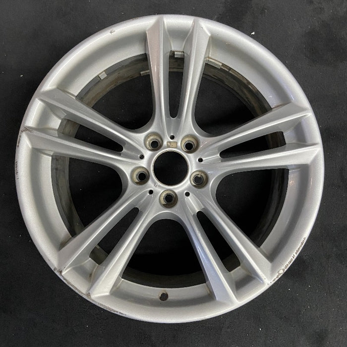 20" BMW 535i GT 10-17 20x8.5 alloy frt 10 spoke 5 double spoke peaked spoke edge Original OEM Wheel Rim