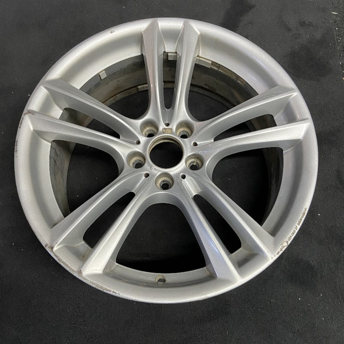 20" BMW 535i GT 10-17 20x8.5 alloy frt 10 spoke 5 double spoke peaked spoke edge Original OEM Wheel Rim