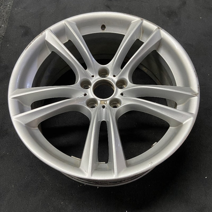 20" BMW 535i GT 10-17 20x8.5 alloy frt 10 spoke 5 double spoke peaked spoke edge Original OEM Wheel Rim