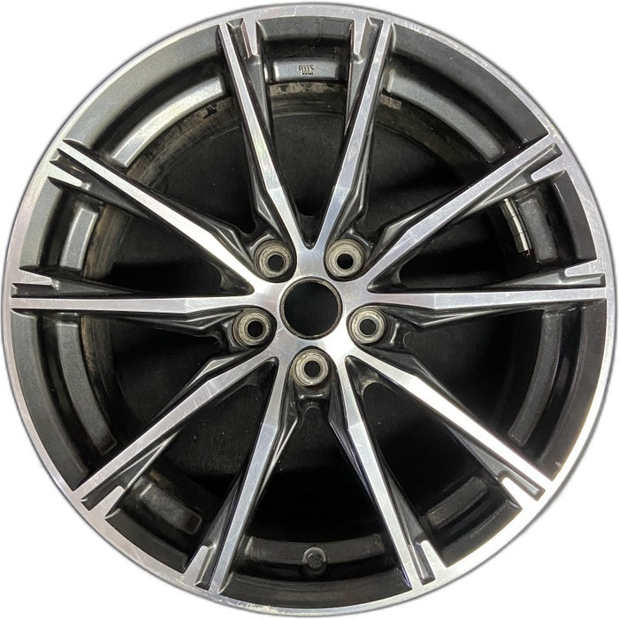 17" 86 17-19 17x7 alloy 10 spoke machined face dark gray inlay Original OEM Wheel Rim